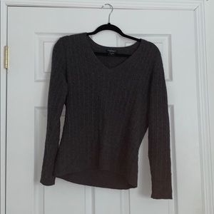 Dark gray Cashmere Sweater - V neck